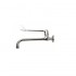 Wall-mounted mixer tap made of chromed steel with gerontological handle (EXCP)